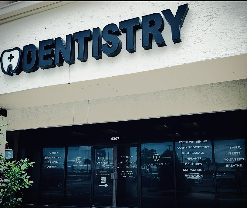 Dentistry of East Colonial office exterior on East Colonial Drive